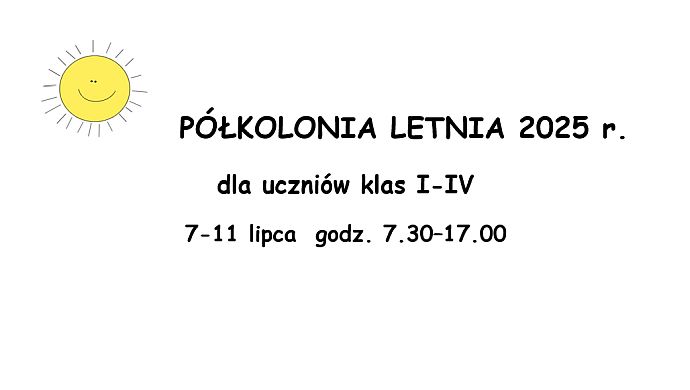 PÓŁKOLONIA LETNIA 2025